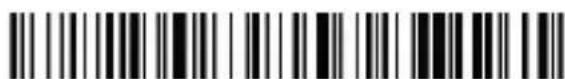 Barcode image with black and white vertical bars on white background