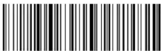 Black and white barcode image with vertical lines and a small number '1' at the bottom right.