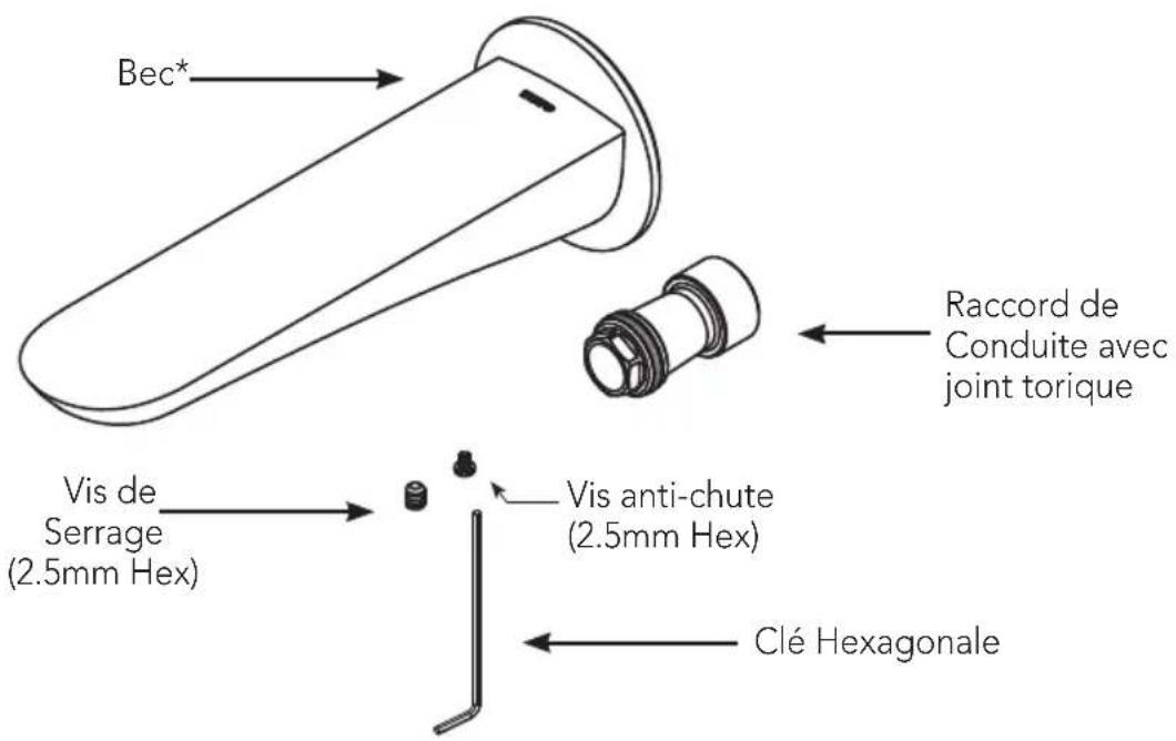 TOTO TBG02001U - PIÈCES INCLUDES - 1