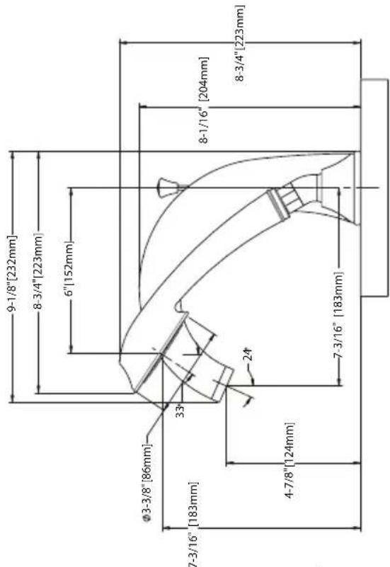 TOTO Silas TB210S - ROUGH-IN DIMENSIONS / DIMENSIONES PRELIMINARES / DIMENSIONS BRUTES - 1