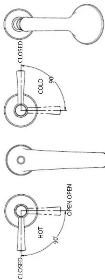 TOTO Silas TB210S - ROUGH-IN DIMENSIONS / DIMENSIONES PRELIMINARES / DIMENSIONS BRUTES - 2