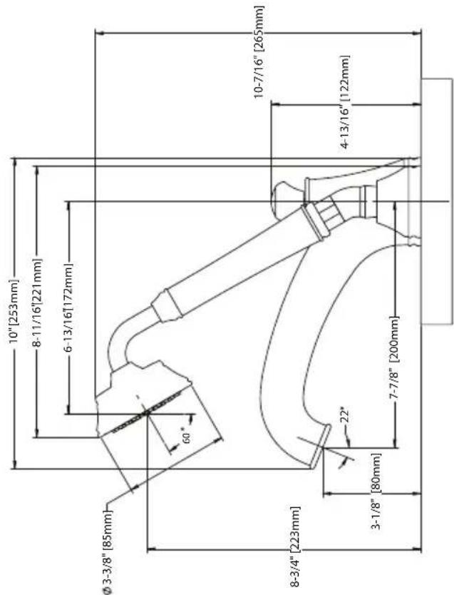 TOTO Silas TB210S - ROUGH-IN DIMENSIONS / DIMENSIONES PRELIMINARES / DIMENSIONS BRUTES - 1