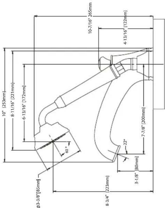 TOTO Silas TB210S - ROUGH-IN DIMENSIONS / DIMENSIONES PRELIMINARES / DIMENSIONS BRUTES - 1