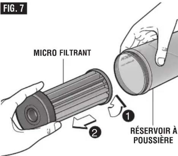 BOSCH GEX 346N Professional - Nettoyage et VIDAGE du réservoir à poussières - 2