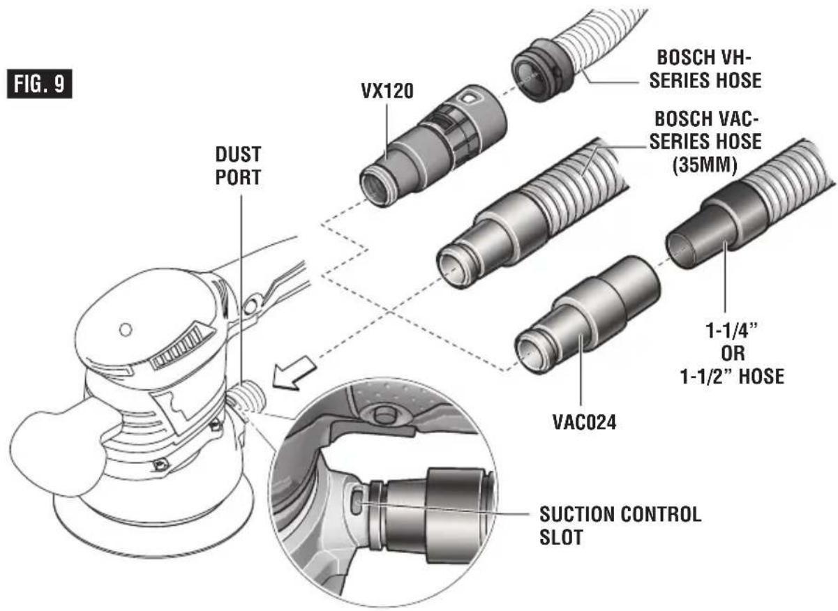 BOSCH GEX 346N Professional - Suction control - 1