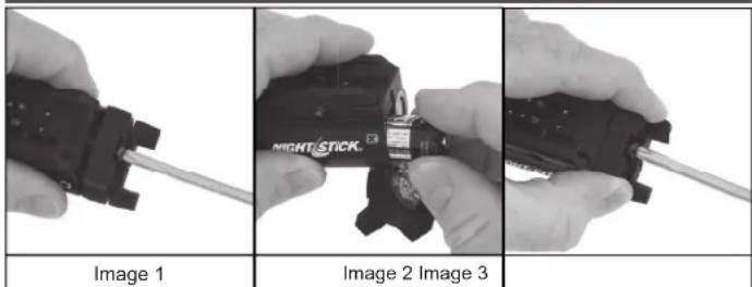 NightStick TWM350S - STEP 1. INSTALL THE BATTERIES - 1