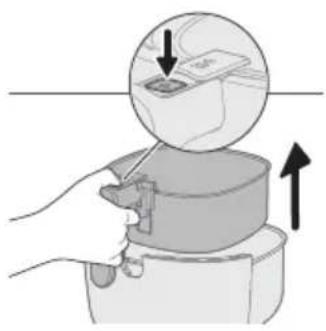 PHILIPS NA543 - Bouton de déverrouillage du panier - 2