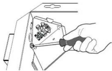 BROAN Roomside BELS8 - Re-install wiring panel and secure with screw from parts bag. - 1