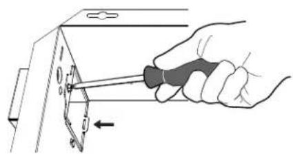 BROAN Roomside BELS8 - Attach wire enclosure by tab and screw. - 1