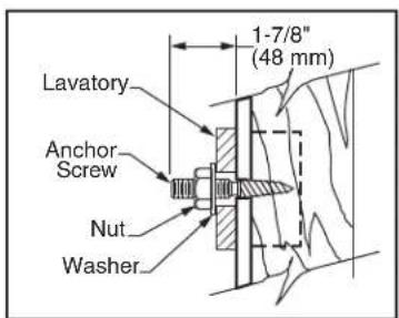 American Standard Edgemere 0445800 - Anchor Screw Installation - 2