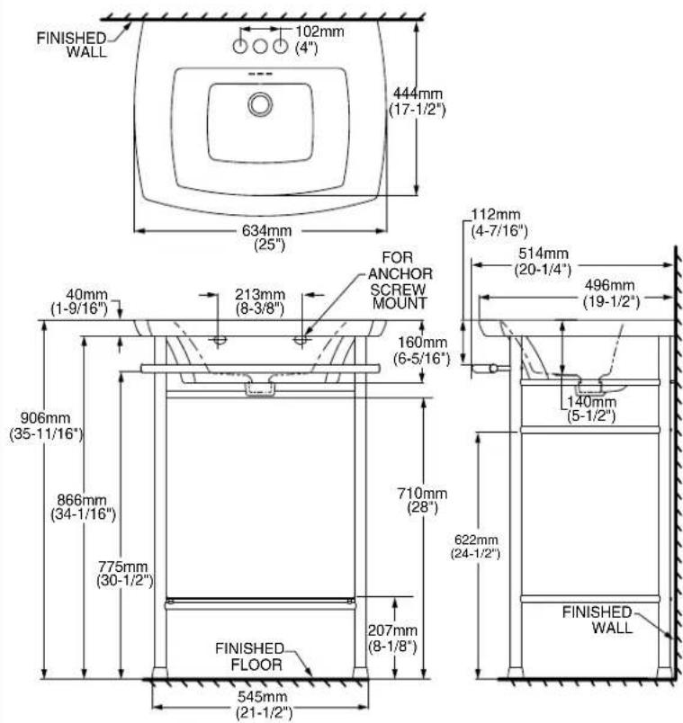 American Standard Edgemere 0445800 - OBSERVE LOCAL PLUMBING AND BUILDING CODES - 15