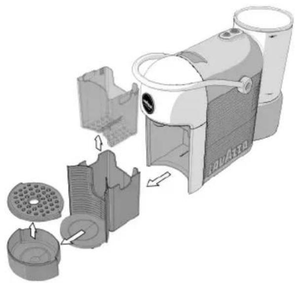 Lavazza Jolie Plus - CLEANING THE CAPSULE COLLECTING DRAWER AND THE DROP COLLECTING - 2