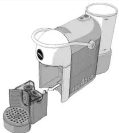 Lavazza Jolie Plus - LIMPIEZA DEL CAJÓN DE RECOGIDA DE CÁPSULAS USADAS Y CAJÓN DE RECOGIDA DE GOTAS - 1