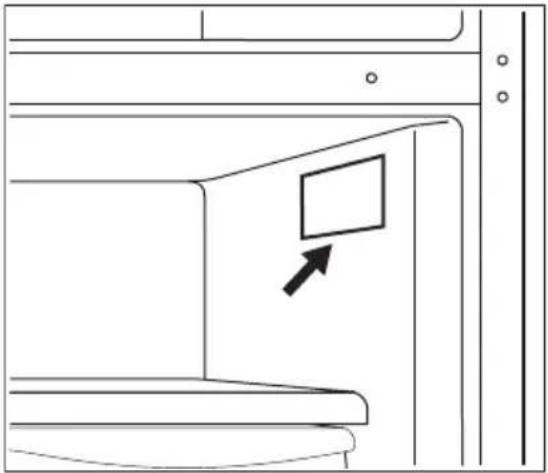 FRIGIDAIRE FRTE1835AW - Emplacement du numéro de série - 1