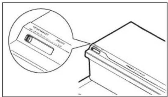 FRIGIDAIRE FRTE1835AW - Contrôle de l'humidité du bac à légumes (certains modèles) - 1