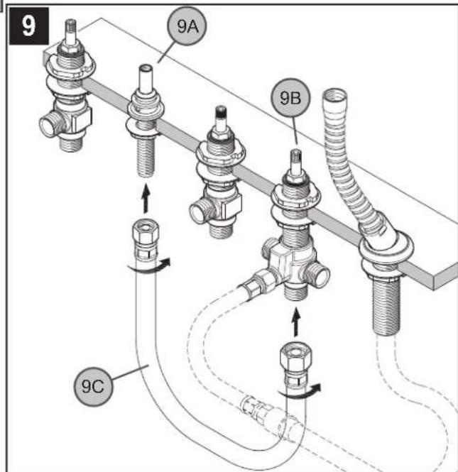 Pfister LG15407K - RACCORDEMENT DU FLEXIBLE DE DOUCHETTE - 1
