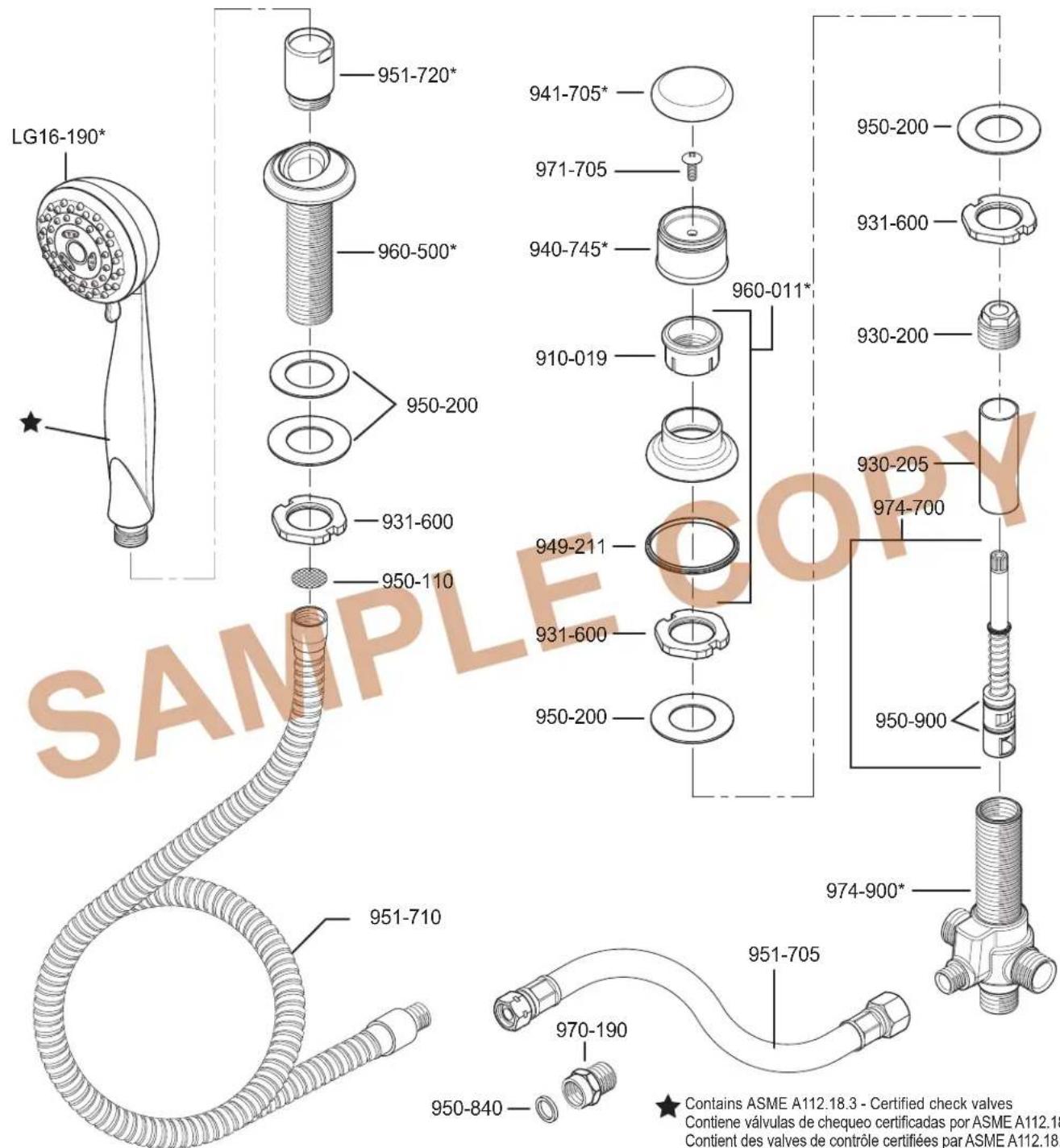 Pfister LG15407K - 1-800-PFAUCET (1-800-732-8238) - 1