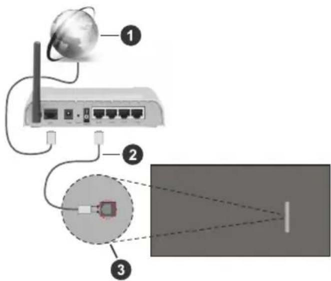TECHNISAT TechniVision UHD55 Pro - To Connect to a Wired Network - 1