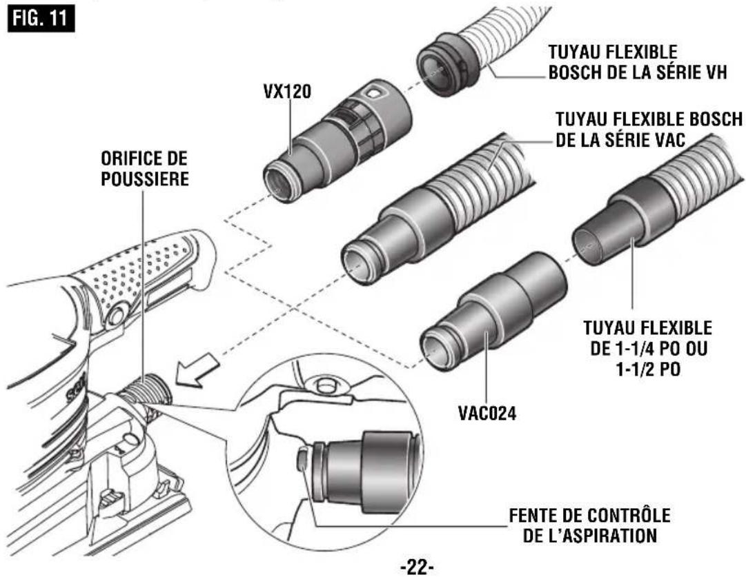 BOSCH OS50VC Professional - ATTACHEMENT D'UN ASPIRATEUR - 1