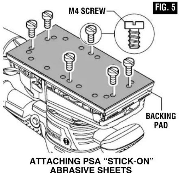 BOSCH OS50VC Professional - REPLACEMENT OF BACKING PAD - 1