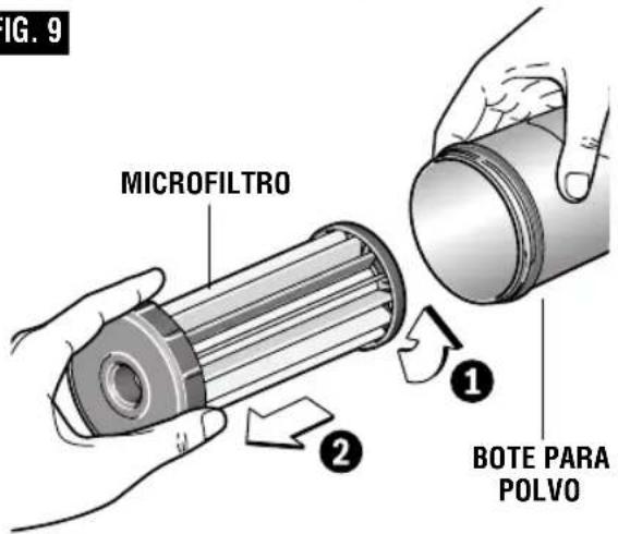 BOSCH OS50VC Professional - LIMPIEZA Y VACIADO DEL BOTE PARA POLVO - 1