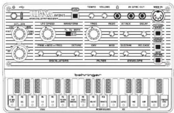 BEHRINGER UBXa MINI - UB-Xa MINI Controls - 1