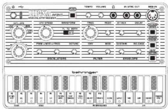 BEHRINGER UBXa MINI - UB-Xa MINI Bedienelemente - 1