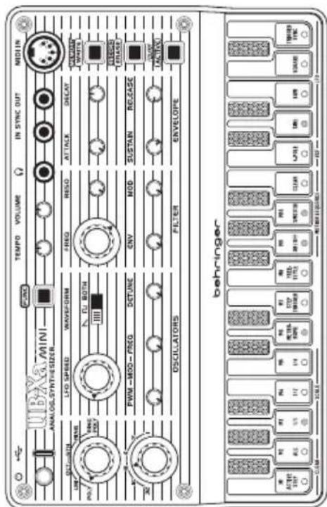 BEHRINGER UBXa MINI - MIDI Continuous Controllers - 3