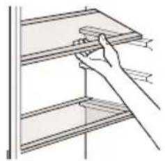 Exquisit CDJ255NF040EB - Déplacer les balconnets de la porte - 1