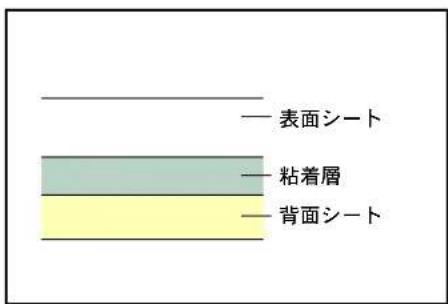 表面シート 粘着層 背面シート