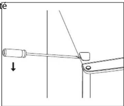MEDION MD 37689 - Inversion de la charnière de porte - 3