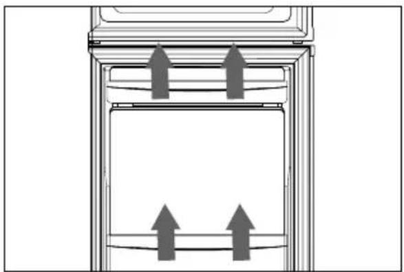 MEDION MD 37689 - Estrazione/insertimento degli scomparti della porta - 1
