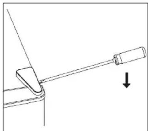MEDION MD 37689 - Inversion de la charnière de porte - 1