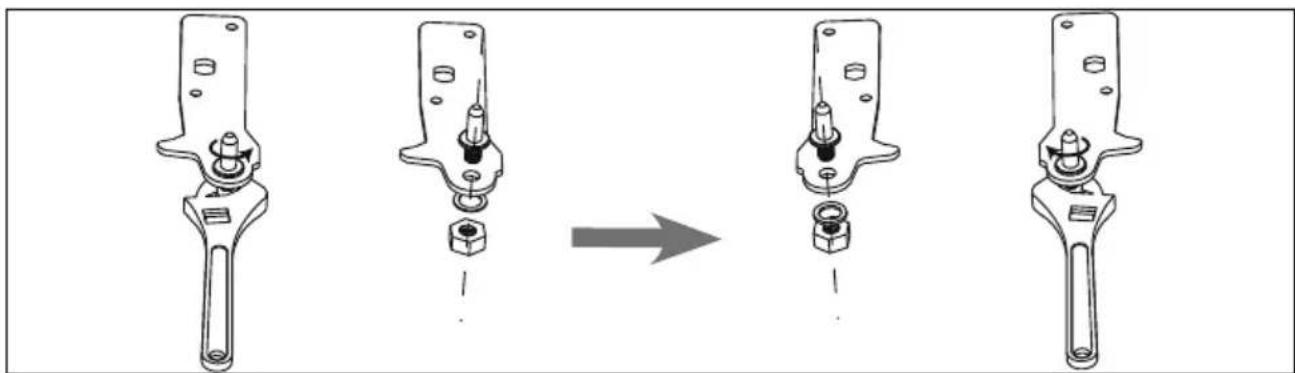 MEDION MD 37689 - Changing the door hinges - 10