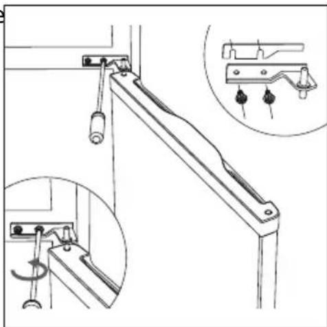 MEDION MD 37689 - Changing the door hinges - 6