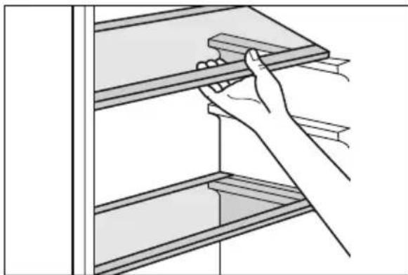 MEDION MD 37689 - Removing and reinserting shelves - 1