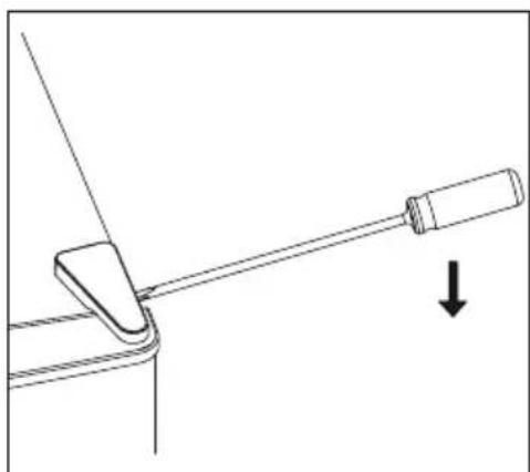 MEDION MD 37689 - Changing the door hinges - 1