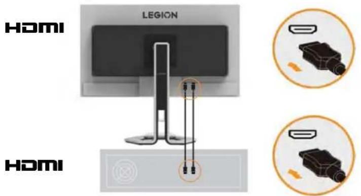 LENOVO Legion Pro 27Q10 - Connector et allumer votre moniteur - 7
