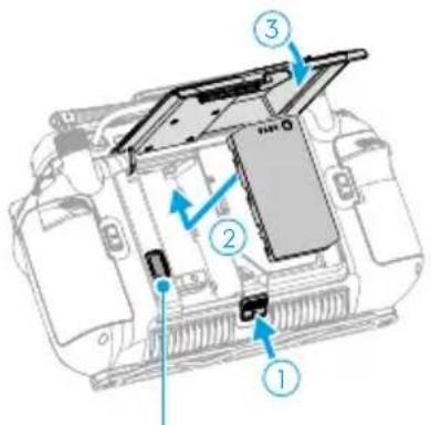 DJI Agras T50 - Τοποθέτηση της έξυπνης μπαταρίας WB37 - 1