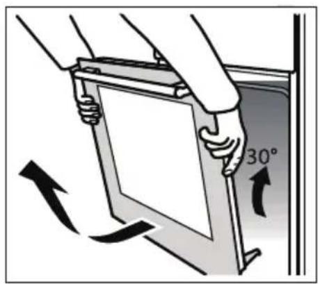 SABA DFV606023BK - Retrait de la porte pour faciliter le nettoyage - 2