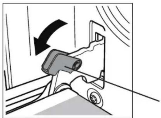 SABA DFV606023BK - Removing the door for easier cleaning - 1