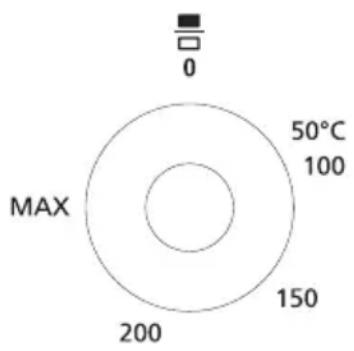 SABA DFV606023BK - Switching on the grill oven - 1
