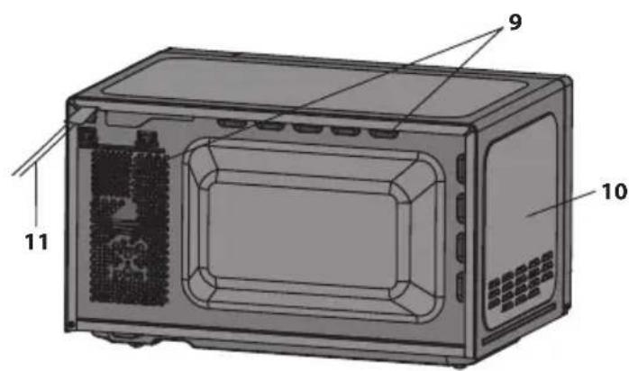 SHARP YCPS204AU - Nunca toque no grill quando este estiver quente - 2