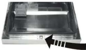 BLAUPUNKT 5VF410NP - Rengöra diskmaskinsluckan - 1
