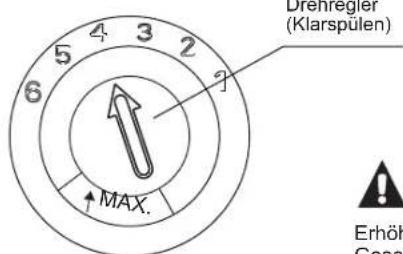 BLAUPUNKT 5VF410NP - Einstellen des Klarspulerbehälters - 1