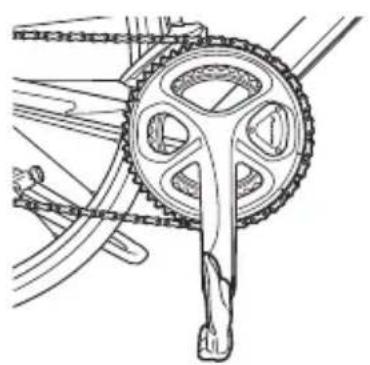 PIONEER SBTLT91 - Plaats de krukarm loodrecht ten opzichte van de rond en omlaag gericht. - 1