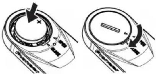PIONEER SBTLT91 - Installation de la nouvelle batterie (CR2032). - 2
