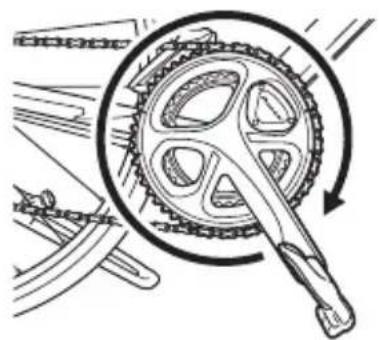 PIONEER SBTLT91 - Gire la biela de la bicycliceta mas de tres vueltas para iniciair los transmisores derecho e izquierdo. - 1