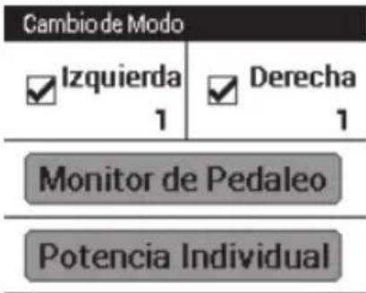 PIONEER SBTLT91 - Cambiar al modo de supervisión de pedaleo - 1