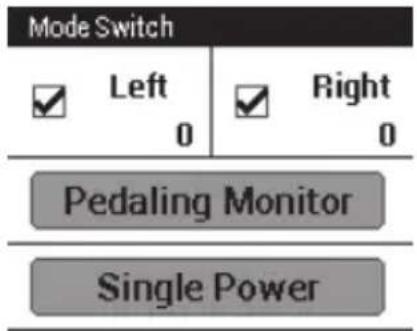 PIONEER SBTLT91 - Tap [Option] - [Pedaling settings] - [Mode Switch] in this order. - 1